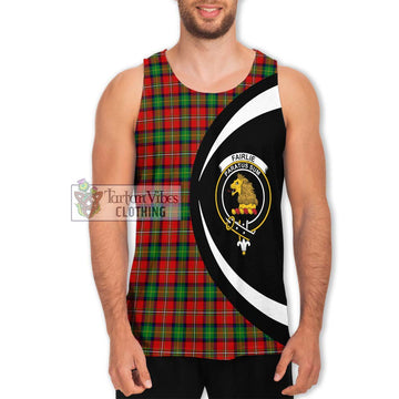 Fairlie Tartan Men's Tank Top with Family Crest Circle Style