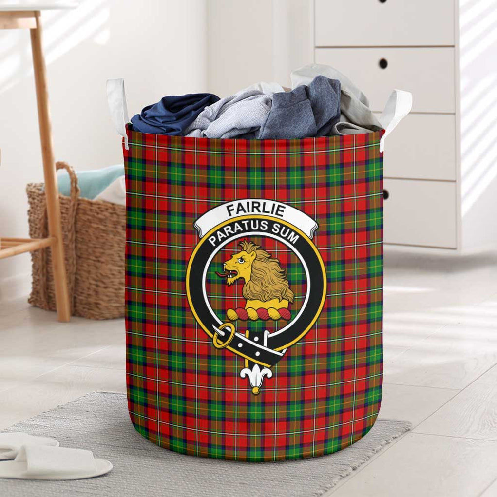 Fairlie Tartan Laundry Basket with Family Crest One Size - Tartanvibesclothing Shop