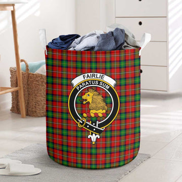 Fairlie Tartan Laundry Basket with Family Crest