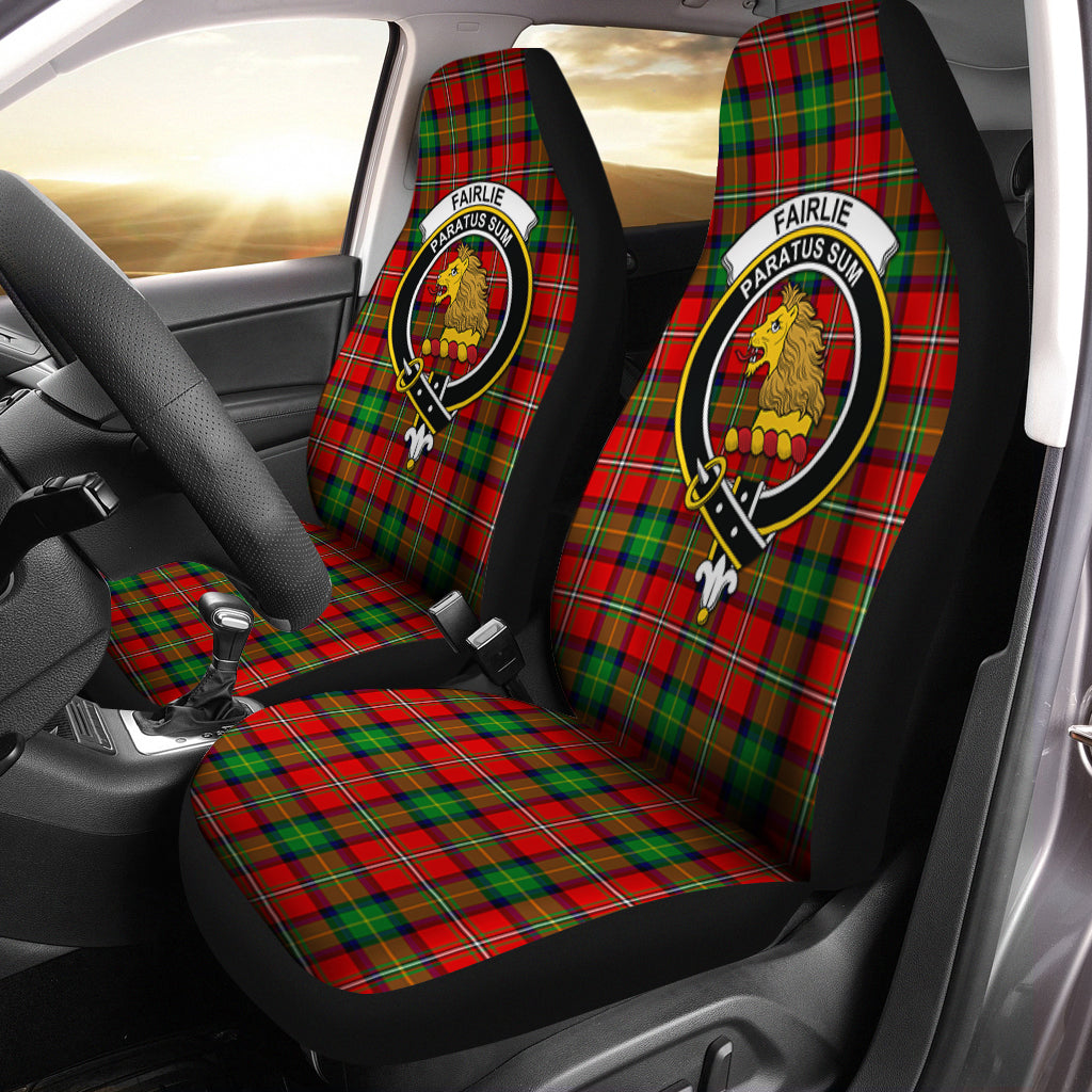 Fairlie Modern Tartan Car Seat Cover with Family Crest One Size - Tartanvibesclothing