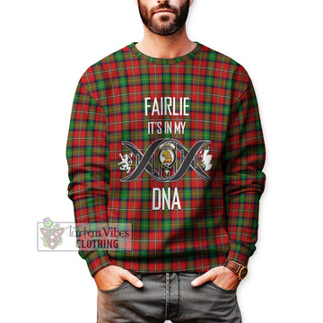 Fairlie Tartan Sweatshirt with Family Crest DNA In Me Style