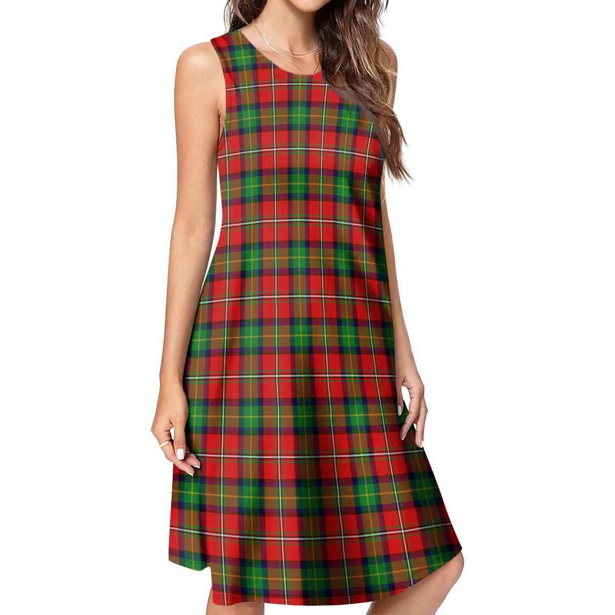 Fairlie Modern Tartan Womens Casual Dresses - Tartanvibesclothing