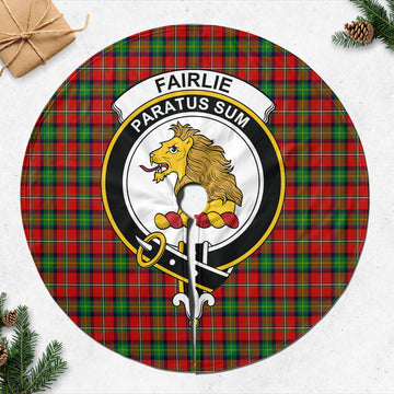 Fairlie Tartan Christmas Tree Skirt with Family Crest