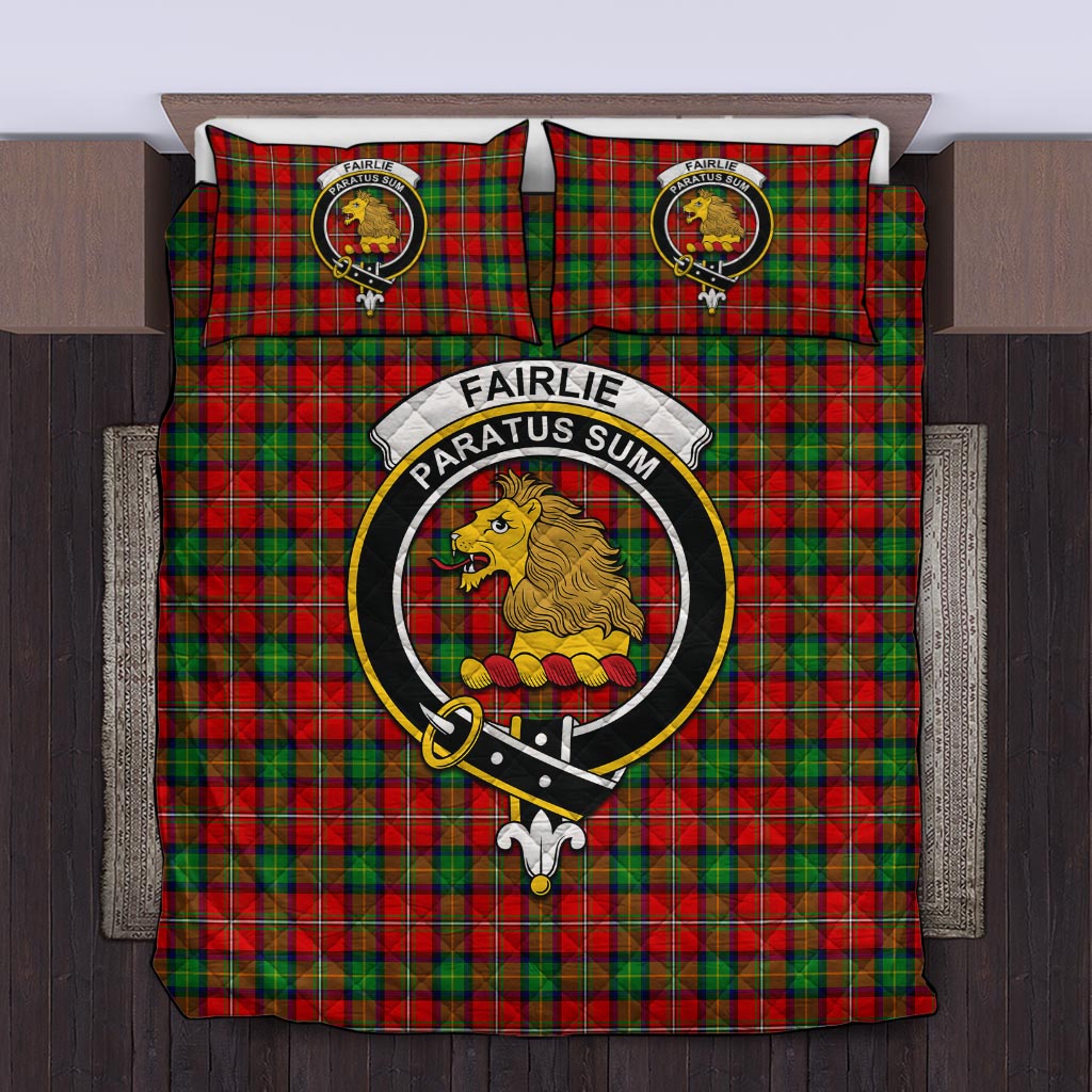 Fairlie Tartan Quilt Bed Set with Family Crest Twin - Tartan Vibes Clothing