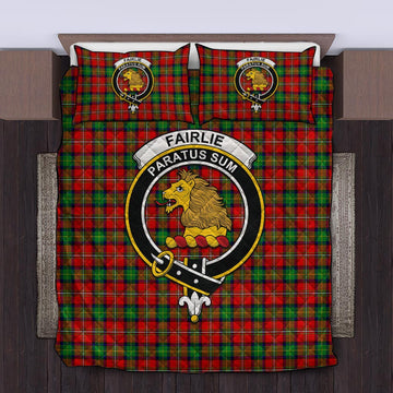 Fairlie Tartan Quilt Bed Set with Family Crest