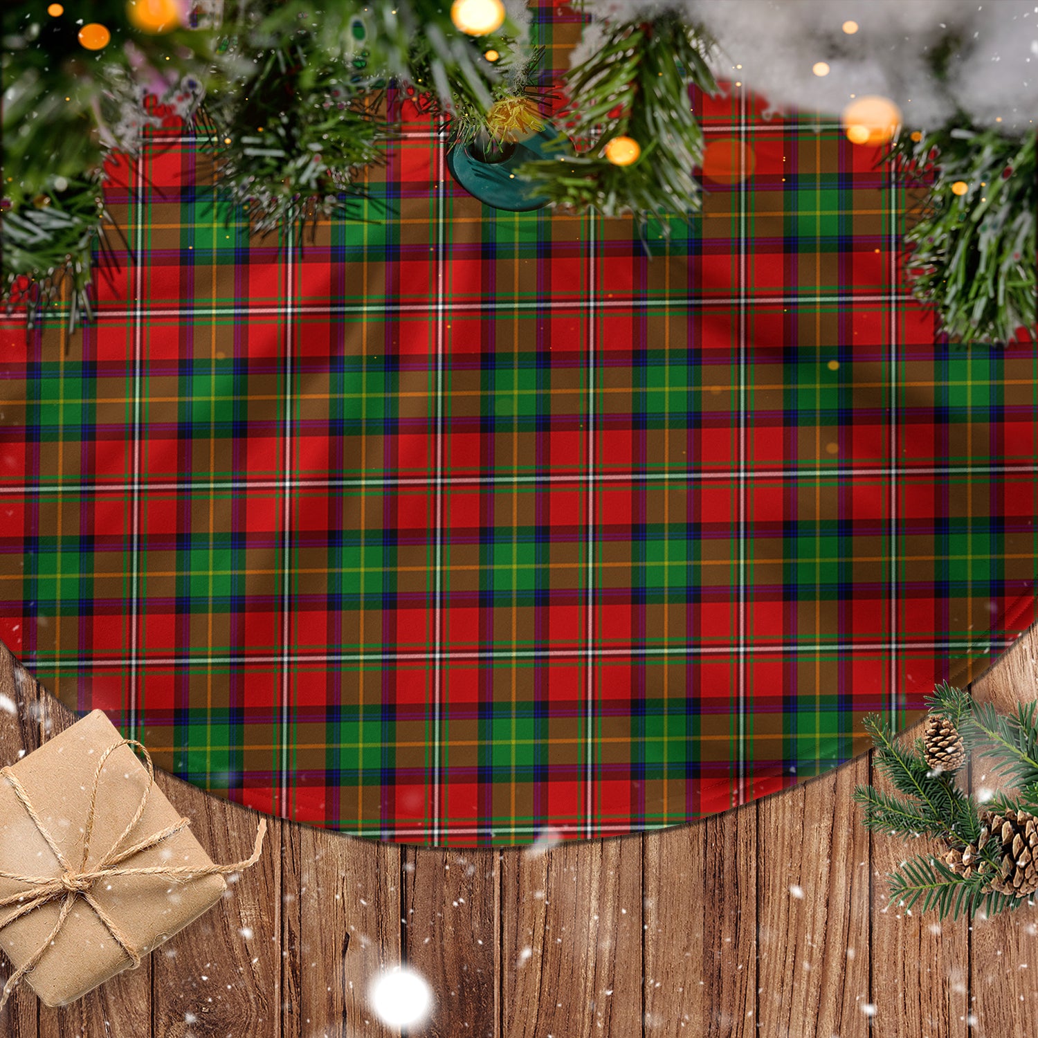 Fairlie Modern Tartan Christmas Tree Skirt - Tartanvibesclothing