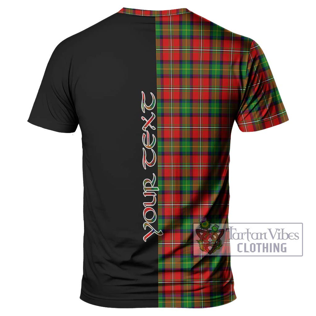 Fairlie Tartan T-Shirt with Family Crest and Half Of Me Style - Tartanvibesclothing Shop