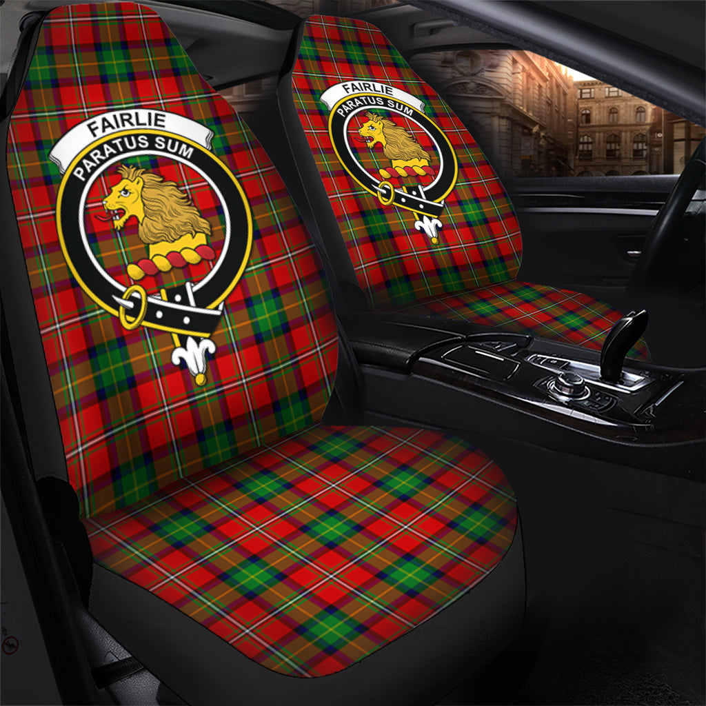 Fairlie Modern Tartan Car Seat Cover with Family Crest - Tartanvibesclothing