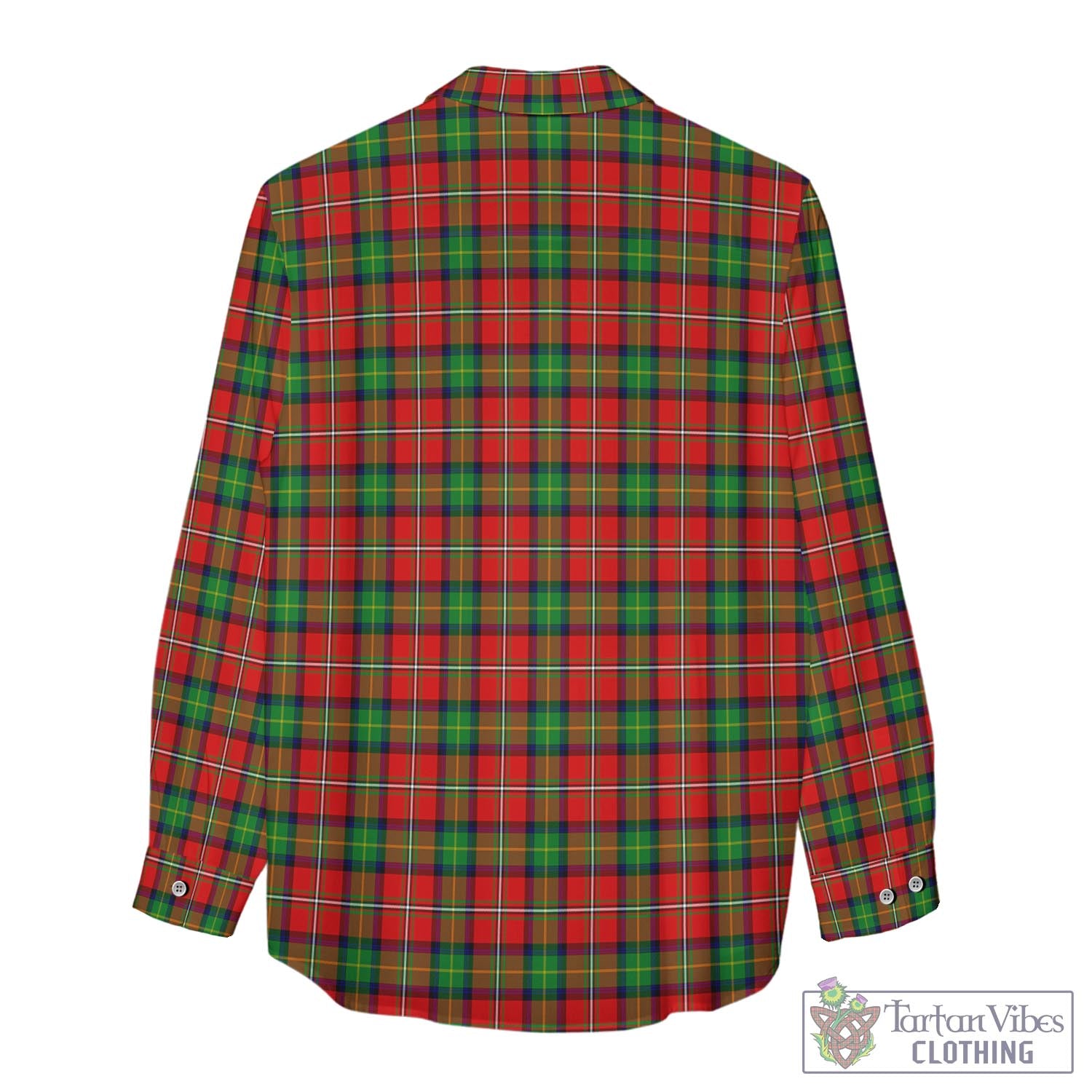 Tartan Vibes Clothing Fairlie Modern Tartan Womens Casual Shirt with Family Crest