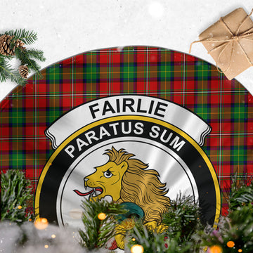 Fairlie Tartan Christmas Tree Skirt with Family Crest