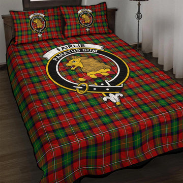 Fairlie Tartan Quilt Bed Set with Family Crest