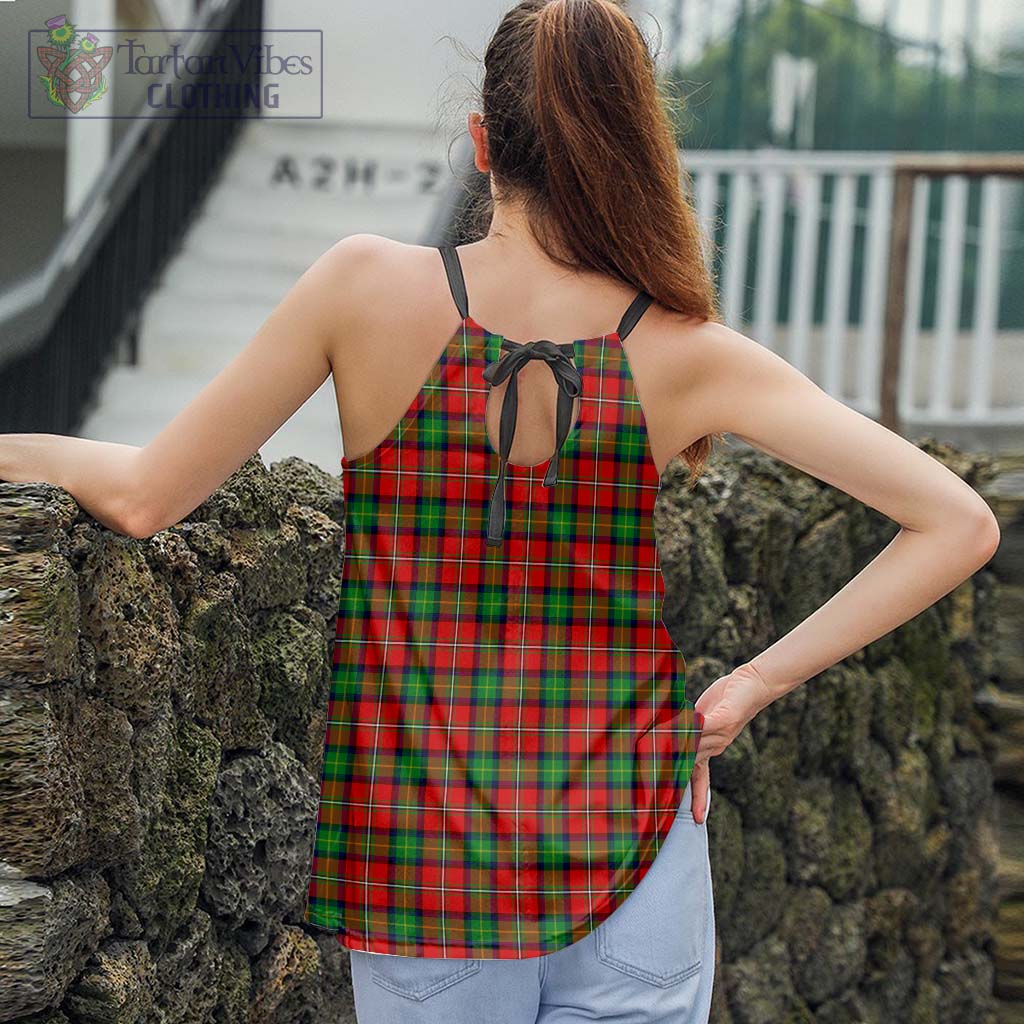 Tartan Vibes Clothing Fairlie Modern Tartan Loose Halter Neck Camisole