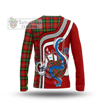 Fairlie Tartan Long Sleeve T-Shirt with Epic Bagpipe Style