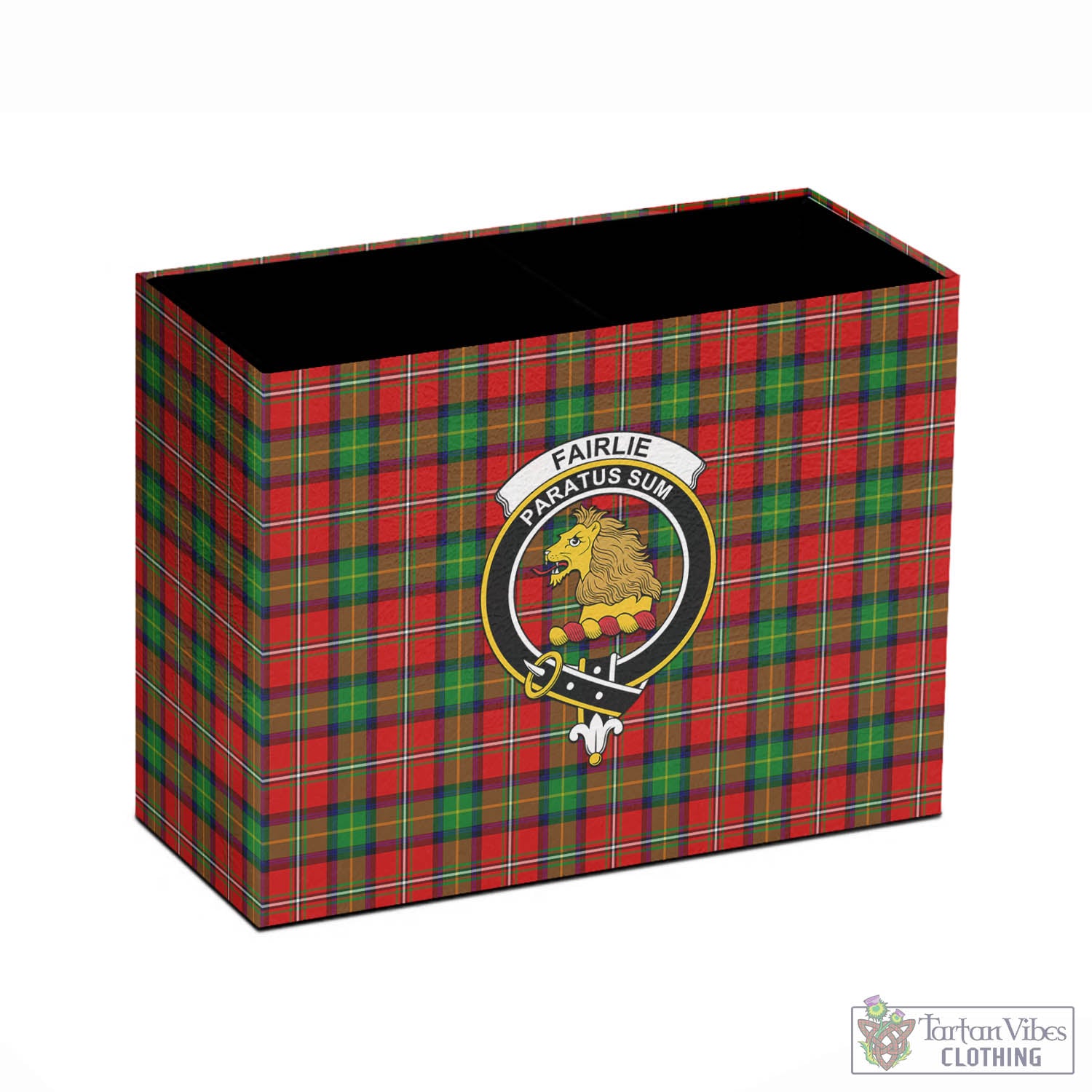 Tartan Vibes Clothing Fairlie Modern Tartan Pen Holder with Family Crest