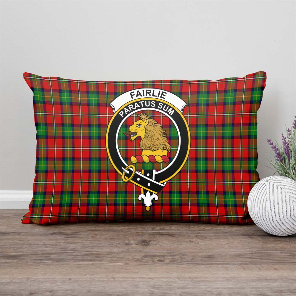 Fairlie Modern Tartan Pillow Cover with Family Crest Rectangle Pillow Cover - Tartanvibesclothing