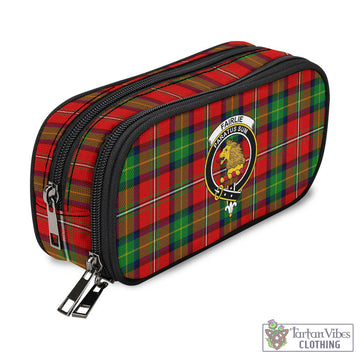 Fairlie Tartan Pen and Pencil Case with Family Crest