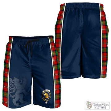 Fairlie Tartan Men's Shorts with Family Crest and Lion Rampant Vibes Sport Style