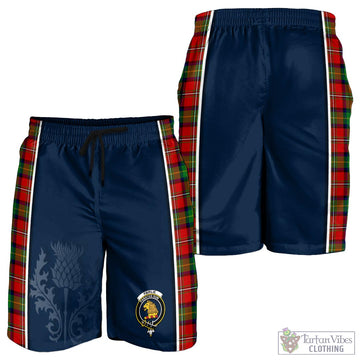 Fairlie Tartan Men's Shorts with Family Crest and Scottish Thistle Vibes Sport Style