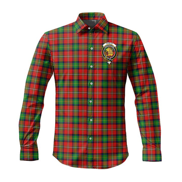 Fairlie Tartan Long Sleeve Button Up Shirt with Family Crest