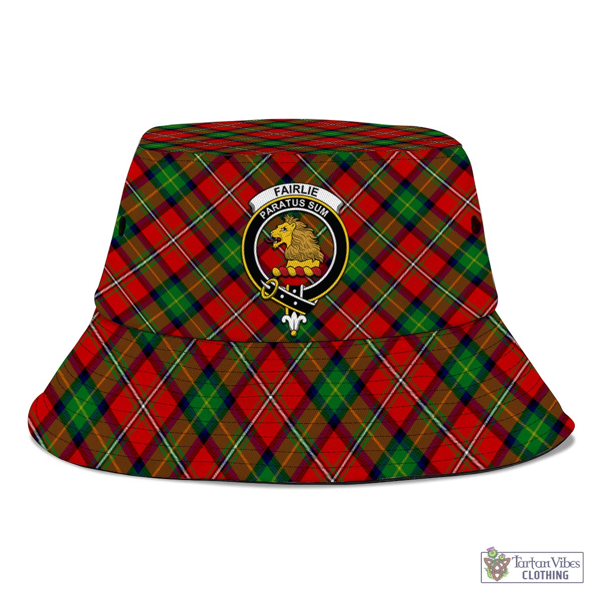 Tartan Vibes Clothing Fairlie Modern Tartan Bucket Hat with Family Crest