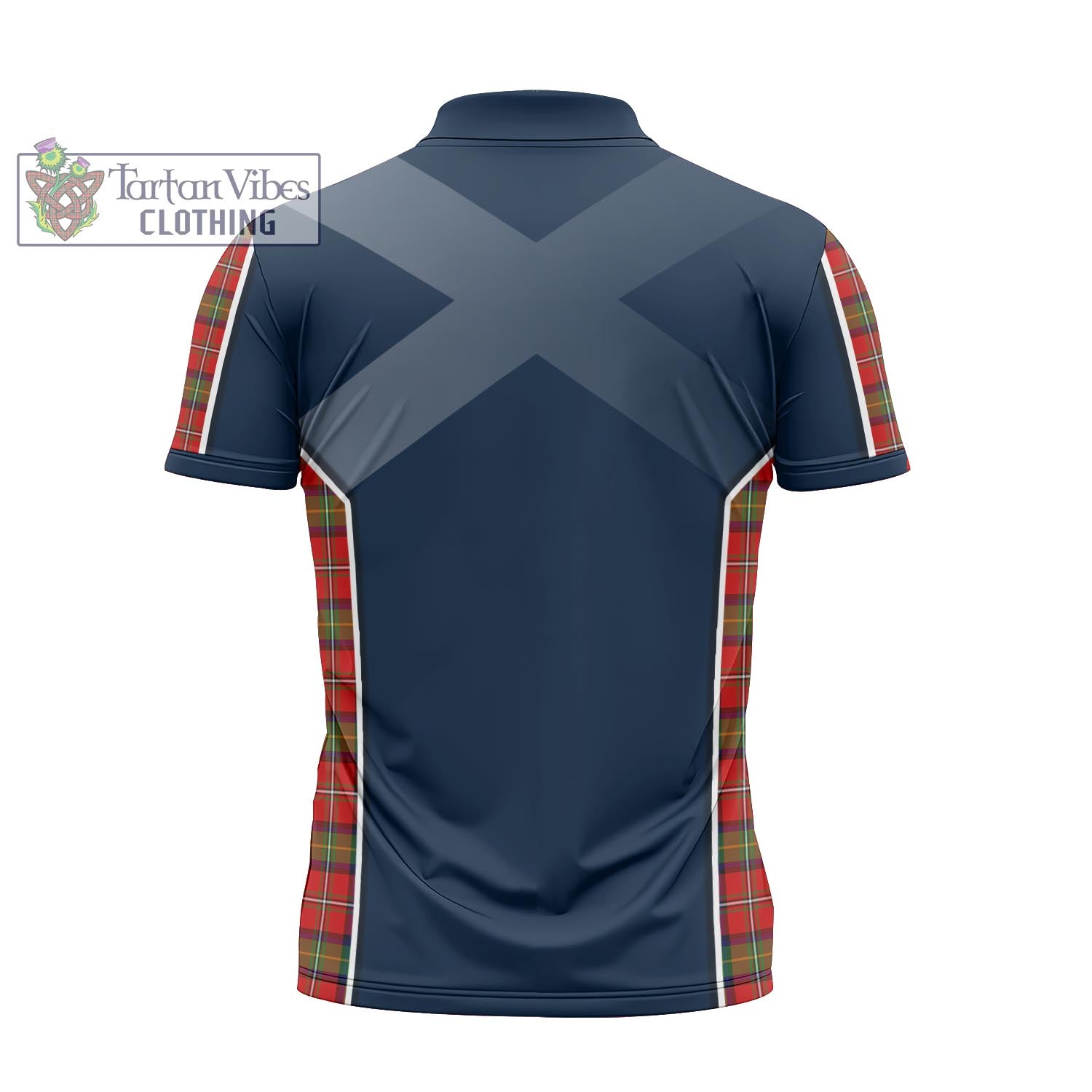 Tartan Vibes Clothing Fairlie Modern Tartan Zipper Polo Shirt with Family Crest and Lion Rampant Vibes Sport Style