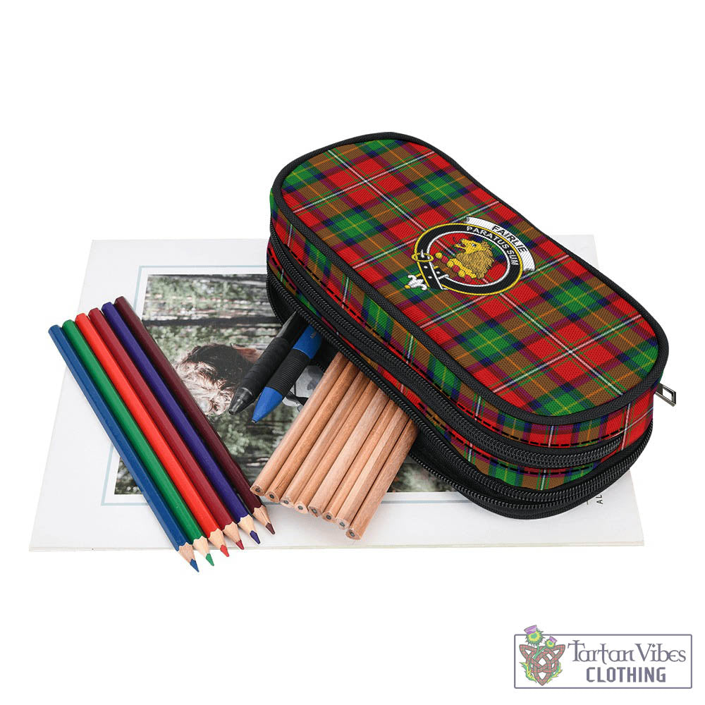 Tartan Vibes Clothing Fairlie Modern Tartan Pen and Pencil Case with Family Crest