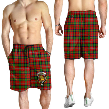 Fairlie Tartan Mens Shorts with Family Crest