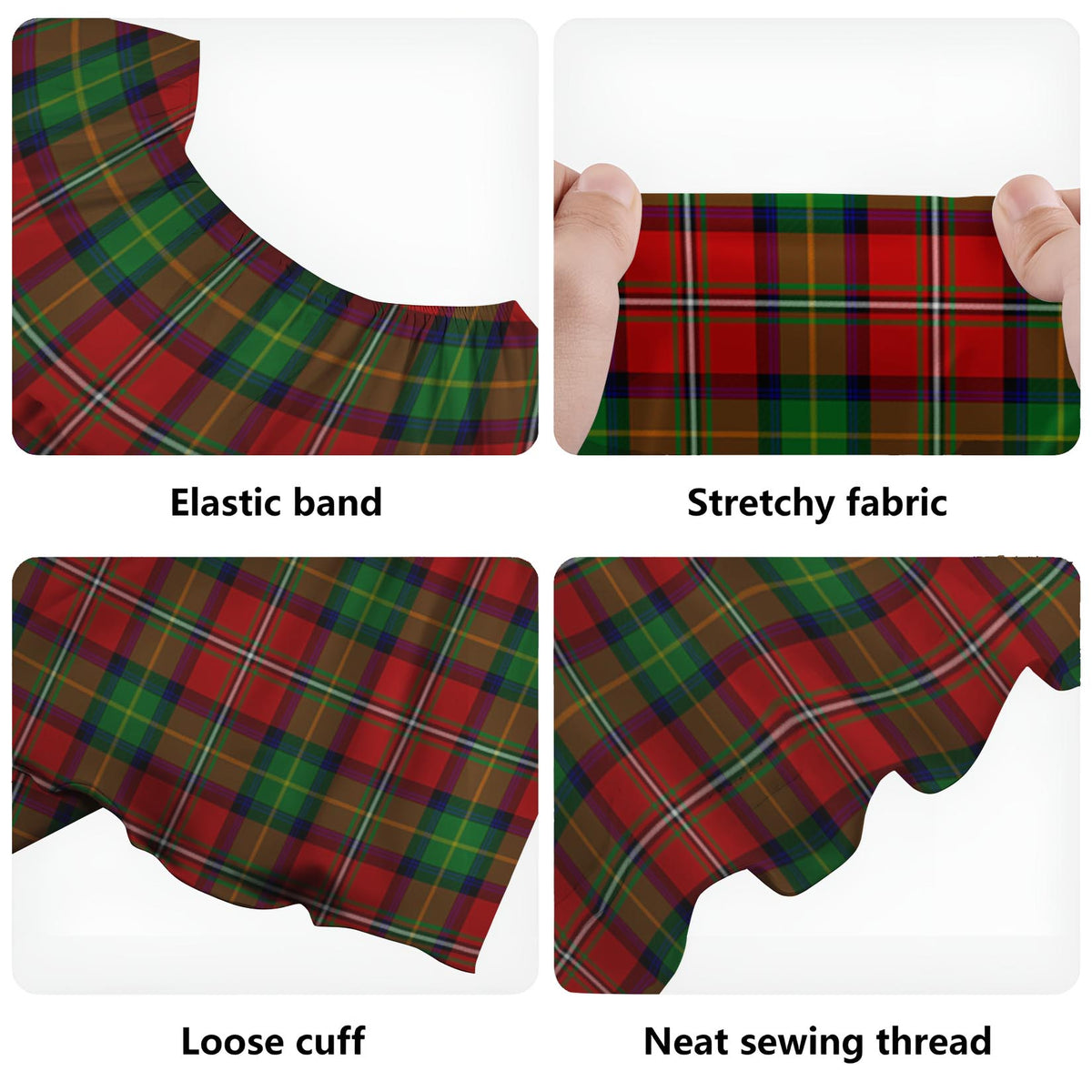 Fairlie Tartan Off Shoulder Long Dress - Tartan Vibes Clothing