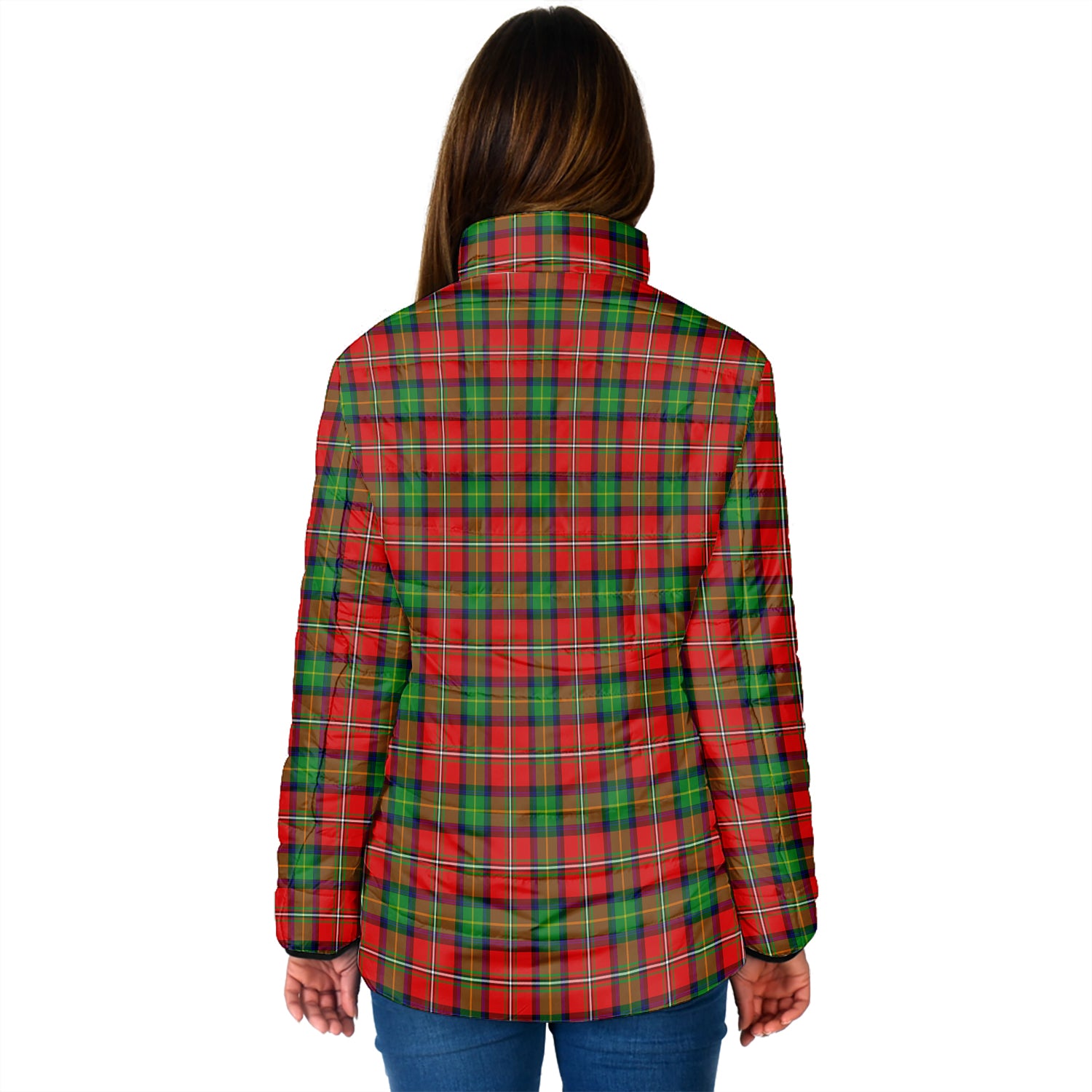 Fairlie Tartan Padded Jacket with Family Crest - Tartan Vibes Clothing