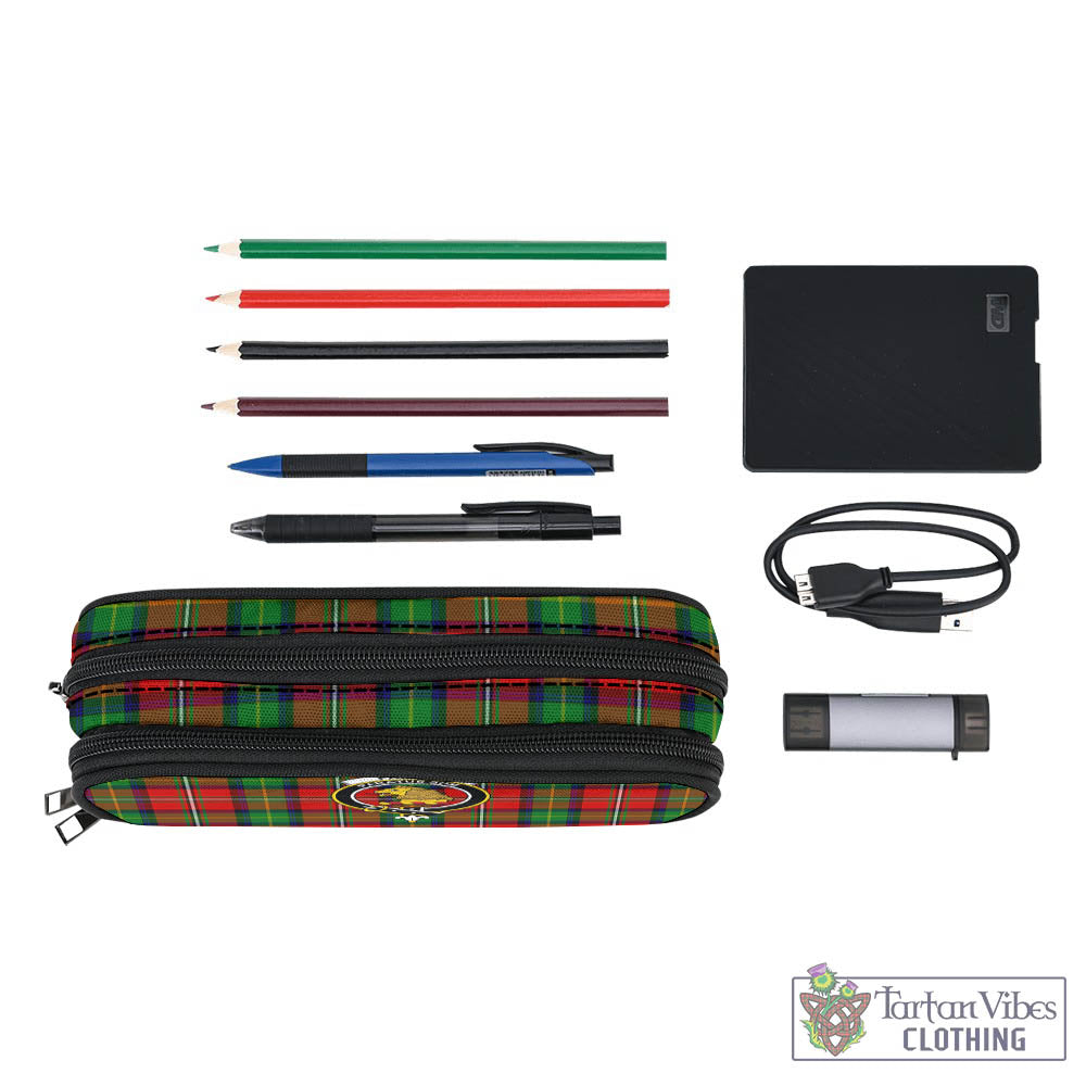 Tartan Vibes Clothing Fairlie Modern Tartan Pen and Pencil Case with Family Crest