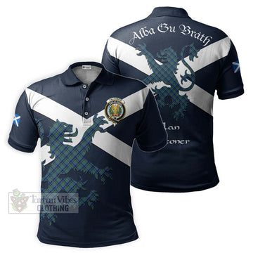 Falconer Tartan Lion Rampant Polo Shirt Proudly Display Your Heritage with Alba Gu Brath and Clan Name