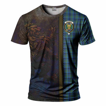Falconer Tartan Family Crest T-Shirt Alba Gu Brath Be Brave Lion Ancient Style Kid's Shirt - Tartan Vibes Clothing