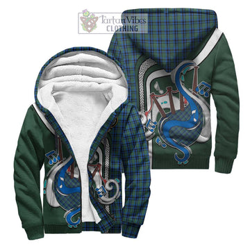 Falconer Tartan Sherpa Hoodie with Epic Bagpipe Style