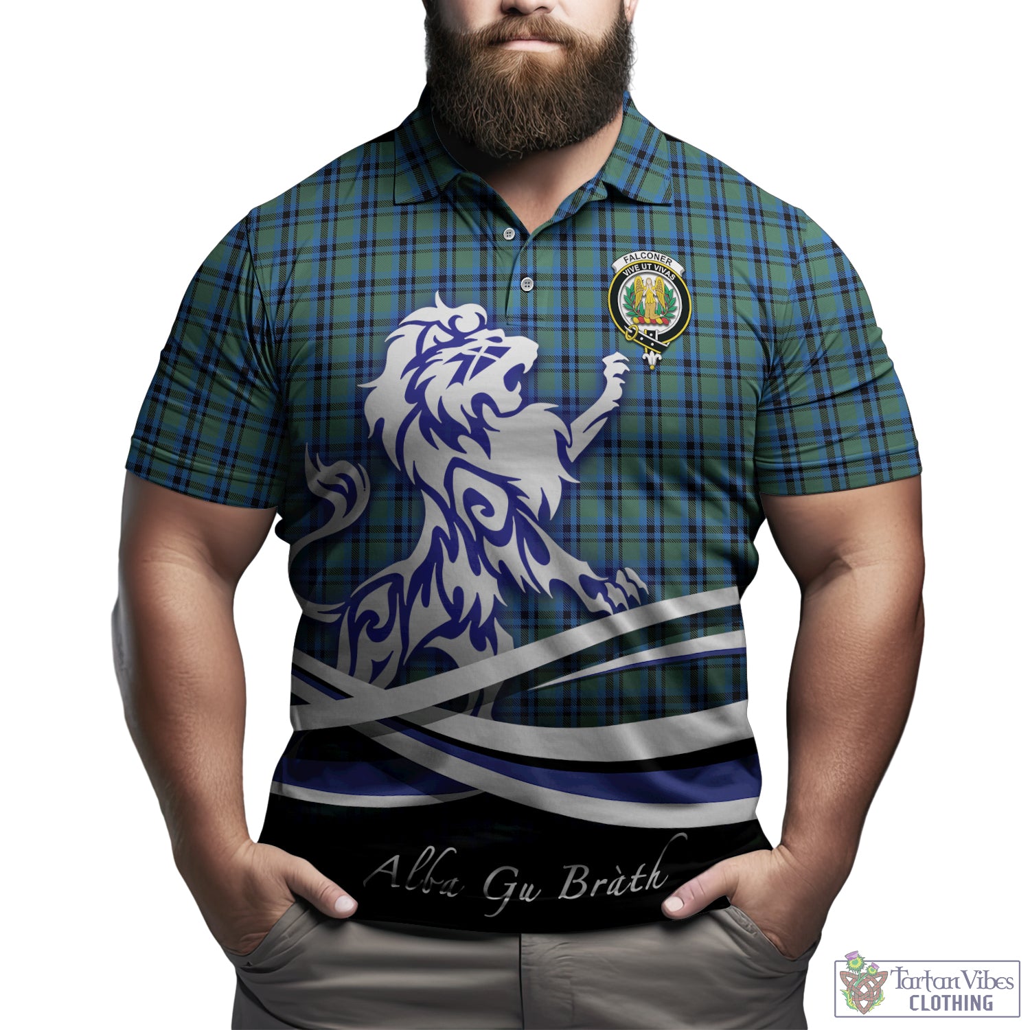 falconer-tartan-polo-shirt-with-alba-gu-brath-regal-lion-emblem