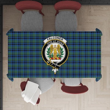 Falconer Tartan Tablecloth with Family Crest