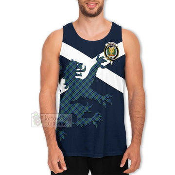 Falconer Tartan Lion Rampant Men's Tank Top  Proudly Display Your Heritage with Alba Gu Brath and Clan Name