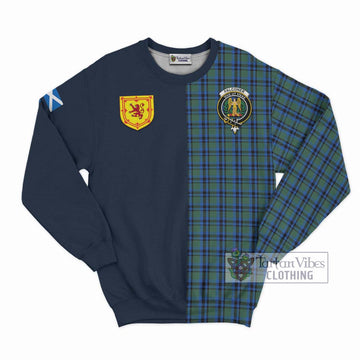 Falconer Tartan Sweatshirt with Scottish Lion Royal Arm Half Style