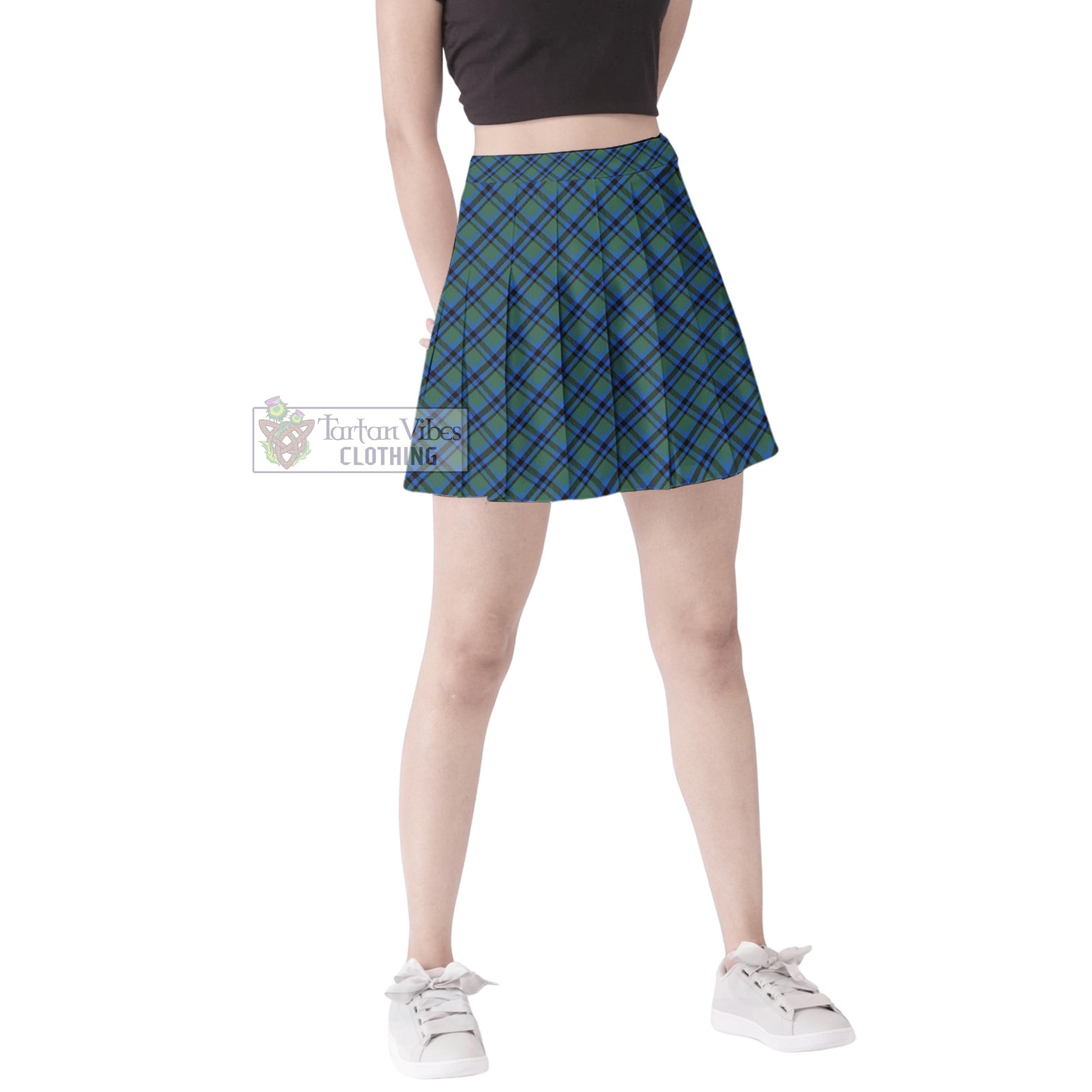 Tartan Vibes Clothing Falconer Tartan Women's Plated Mini Skirt