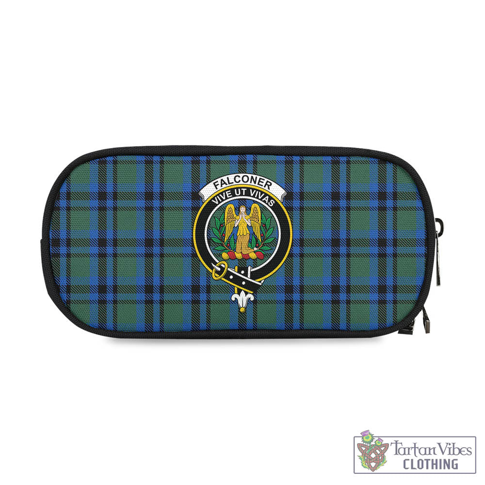 Tartan Vibes Clothing Falconer Tartan Pen and Pencil Case with Family Crest