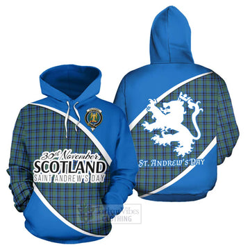 Falconer Family Crest Tartan Hoodie Celebrate Saint Andrew's Day in Style