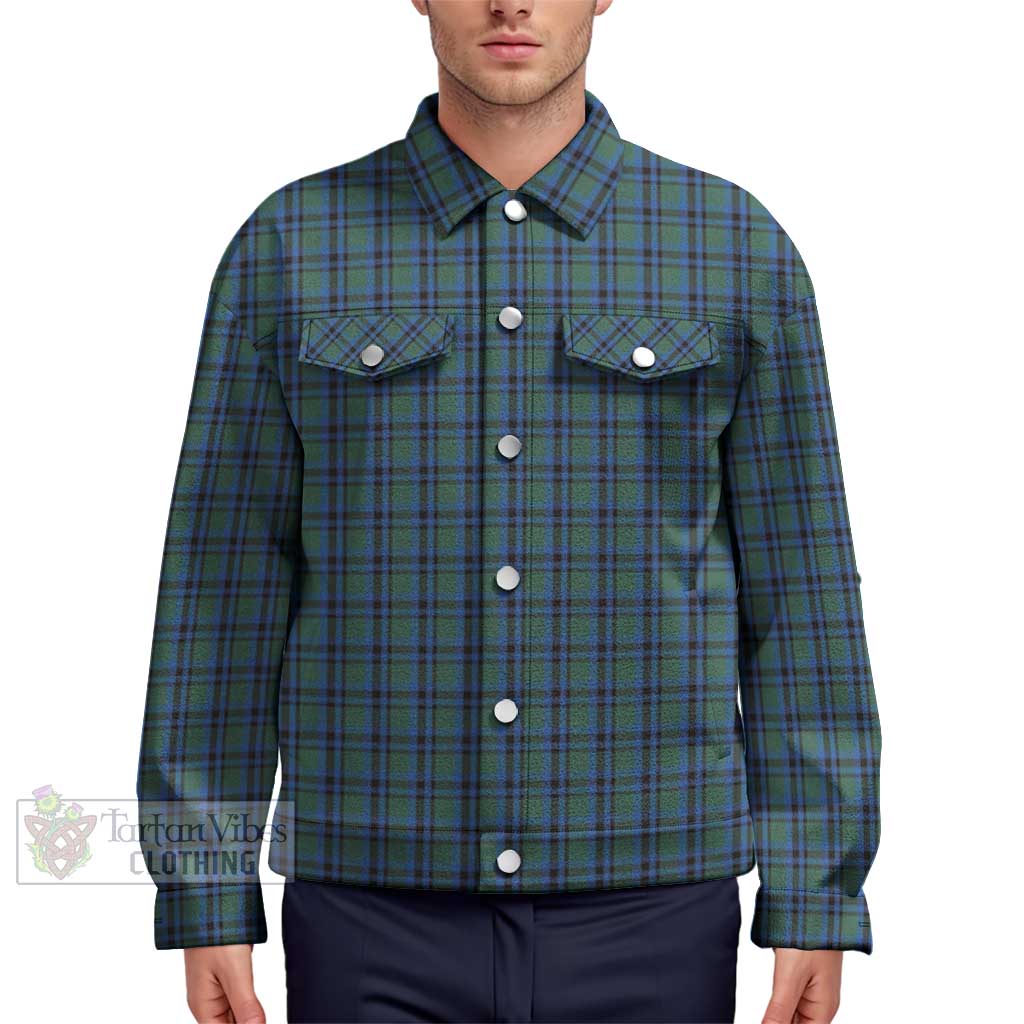 Tartan Vibes Clothing Falconer Tartan Unisex Lapel Cotton Jacket