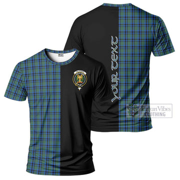 Falconer Tartan T-Shirt with Family Crest and Half Of Me Style