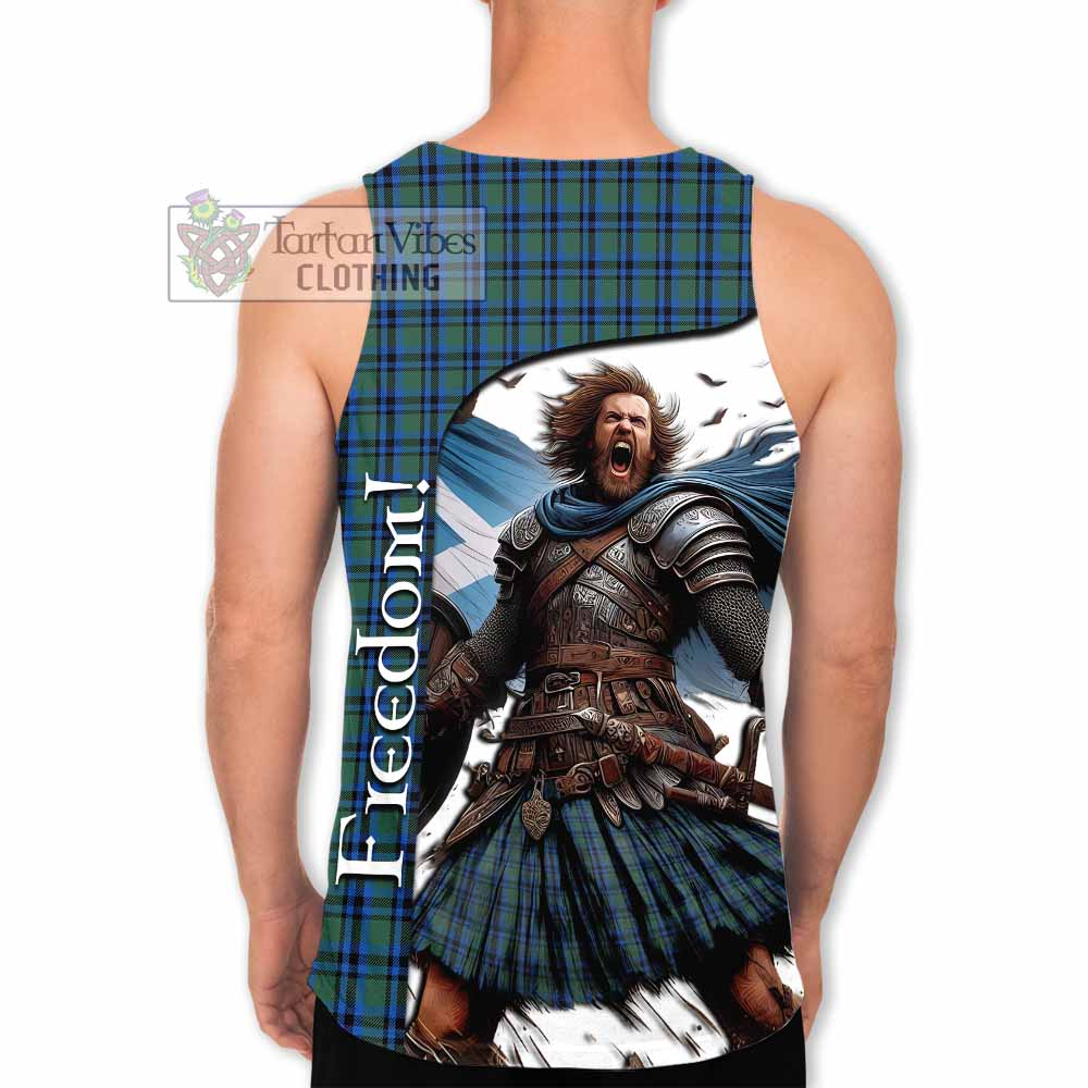 Tartan Vibes Clothing Falconer Crest Tartan Men's Tank Top Inspired by the Freedom of Scottish Warrior