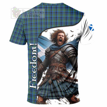 Falconer Crest Tartan T-Shirt Inspired by the Freedom of Scottish Warrior