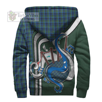 Falconer Tartan Sherpa Hoodie with Epic Bagpipe Style