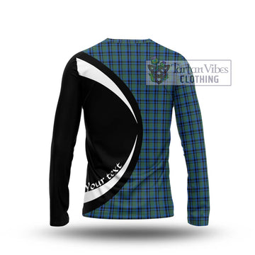 Falconer Tartan Long Sleeve T-Shirt with Family Crest Circle Style