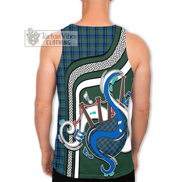 Falconer Tartan Men's Tank Top with Epic Bagpipe Style