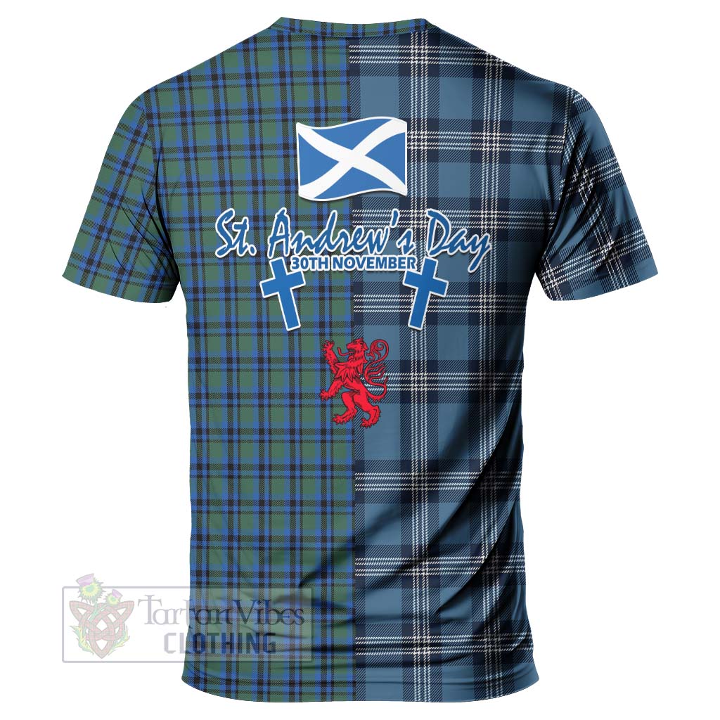 Tartan Vibes Clothing Falconer Tartan T-Shirt Happy St. Andrew's Day Half Tartan Style