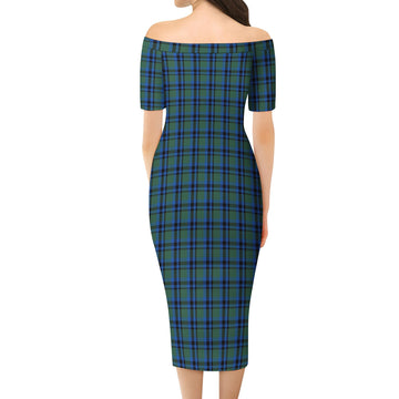 Falconer Tartan Off Shoulder Lady Dress