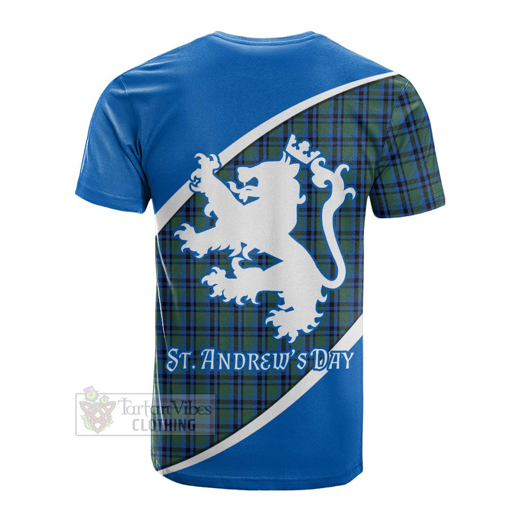 Tartan Vibes Clothing Falconer Family Crest Tartan Cotton T-shirt Celebrate Saint Andrew's Day in Style